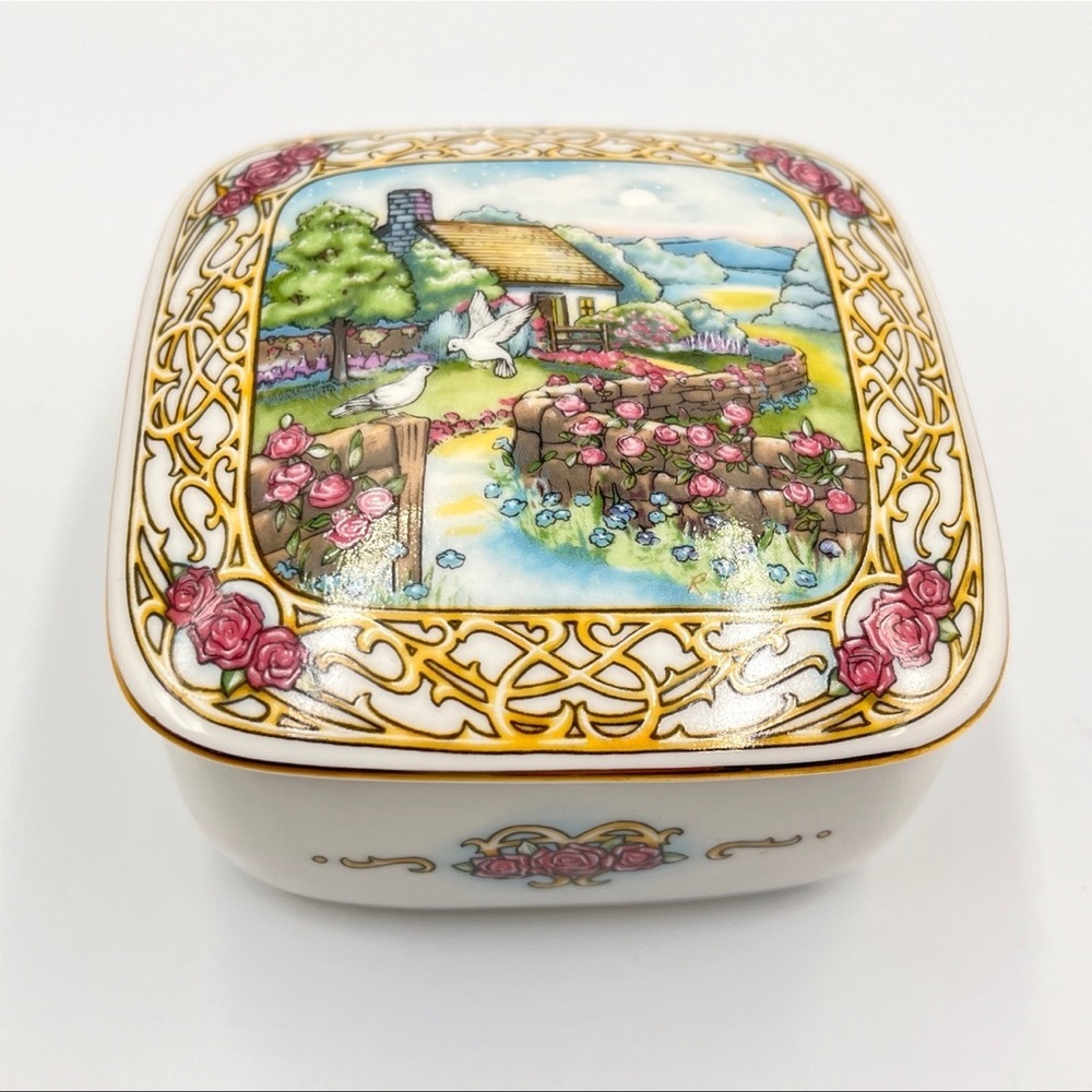 Vintage Porcelain Music Box
